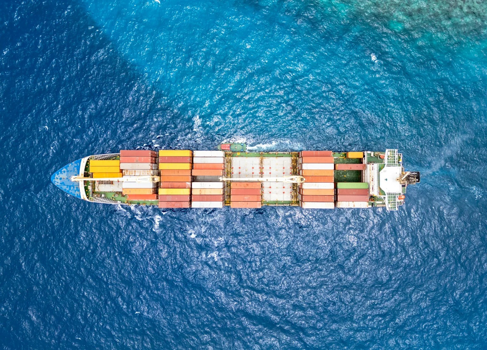Marine port container pickup and logistics coordination